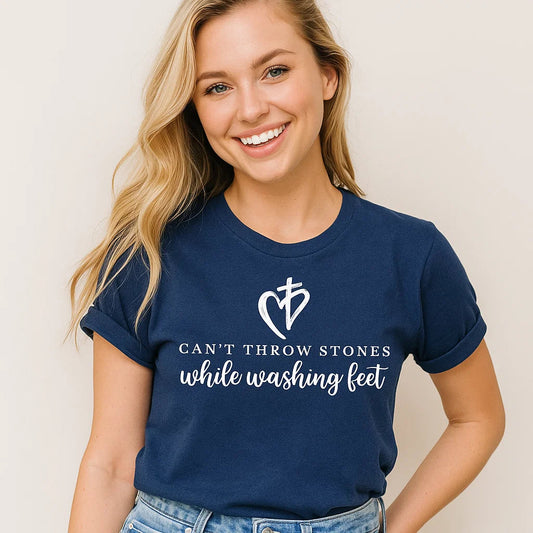Can't Throw Stones Tee, Inspirational Message Shirt